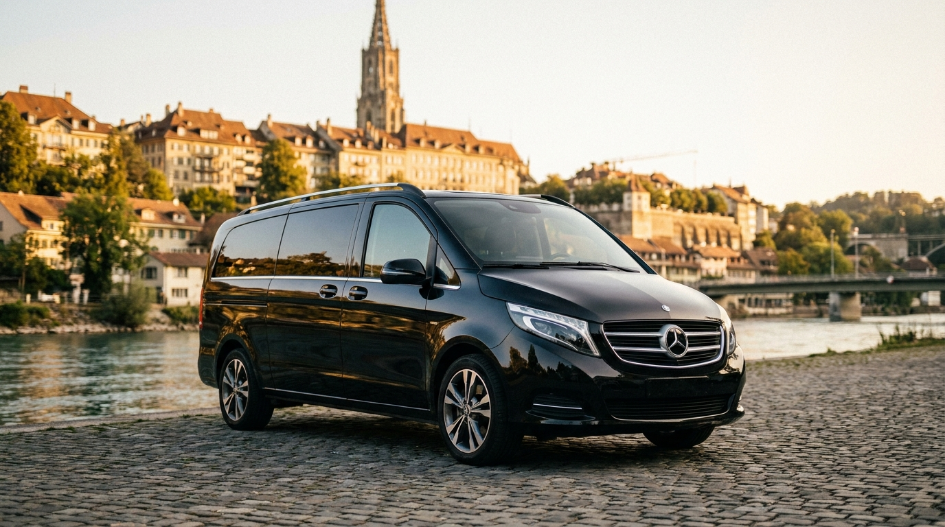 Mercedes V-Class minibus for hire in Bern, Switzerland